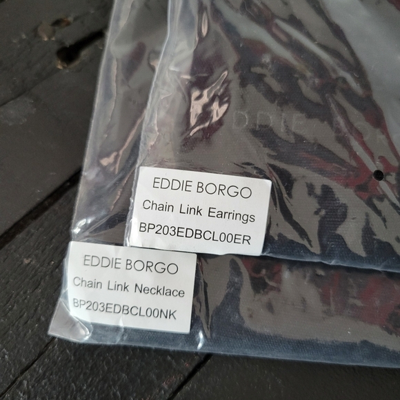 Eddie Borgo NWT Women's Supra Gold Chain Link Necklace Earrings Set - Picture 3 of 7